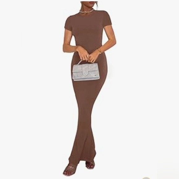 REORIA Crew Neck Lounge Maxi Dress #1029 - Picture 7 of 11